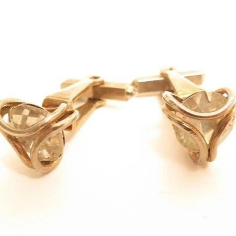 Vintage Gold Tone Plated Large Caged Spa‎